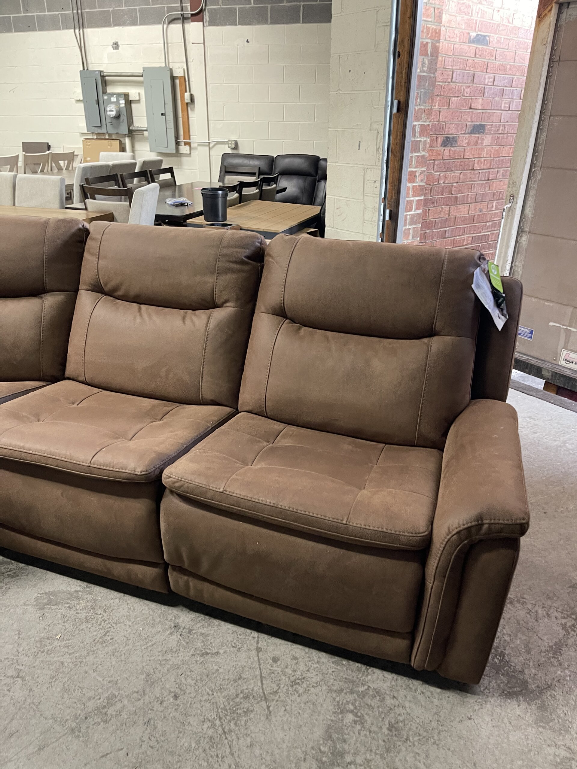 Simms Fabric Power Reclining Sectional with Power Headrests - Photo 5