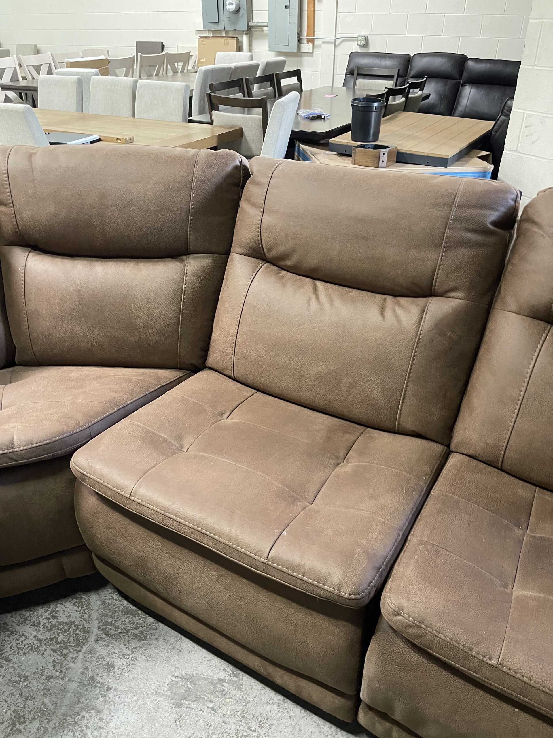 Simms Fabric Power Reclining Sectional with Power Headrests - Photo 7
