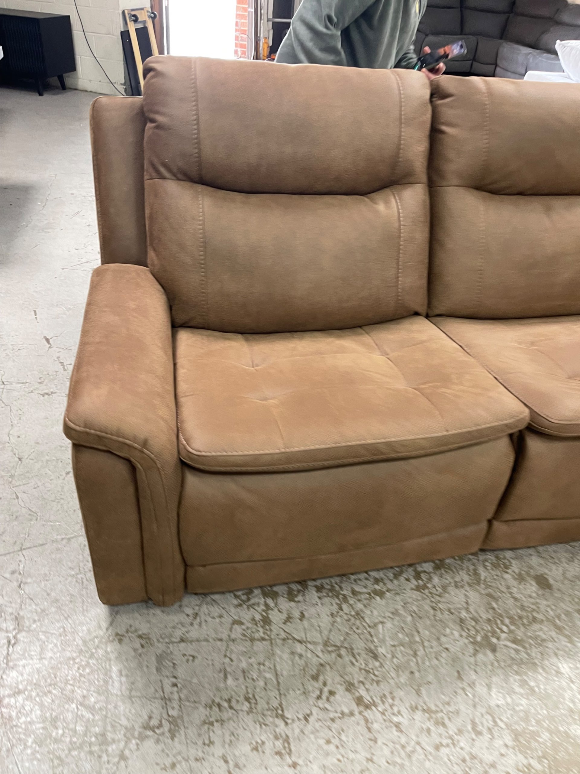 Simms Fabric Power Reclining Sectional with Power Headrests - Photo 11
