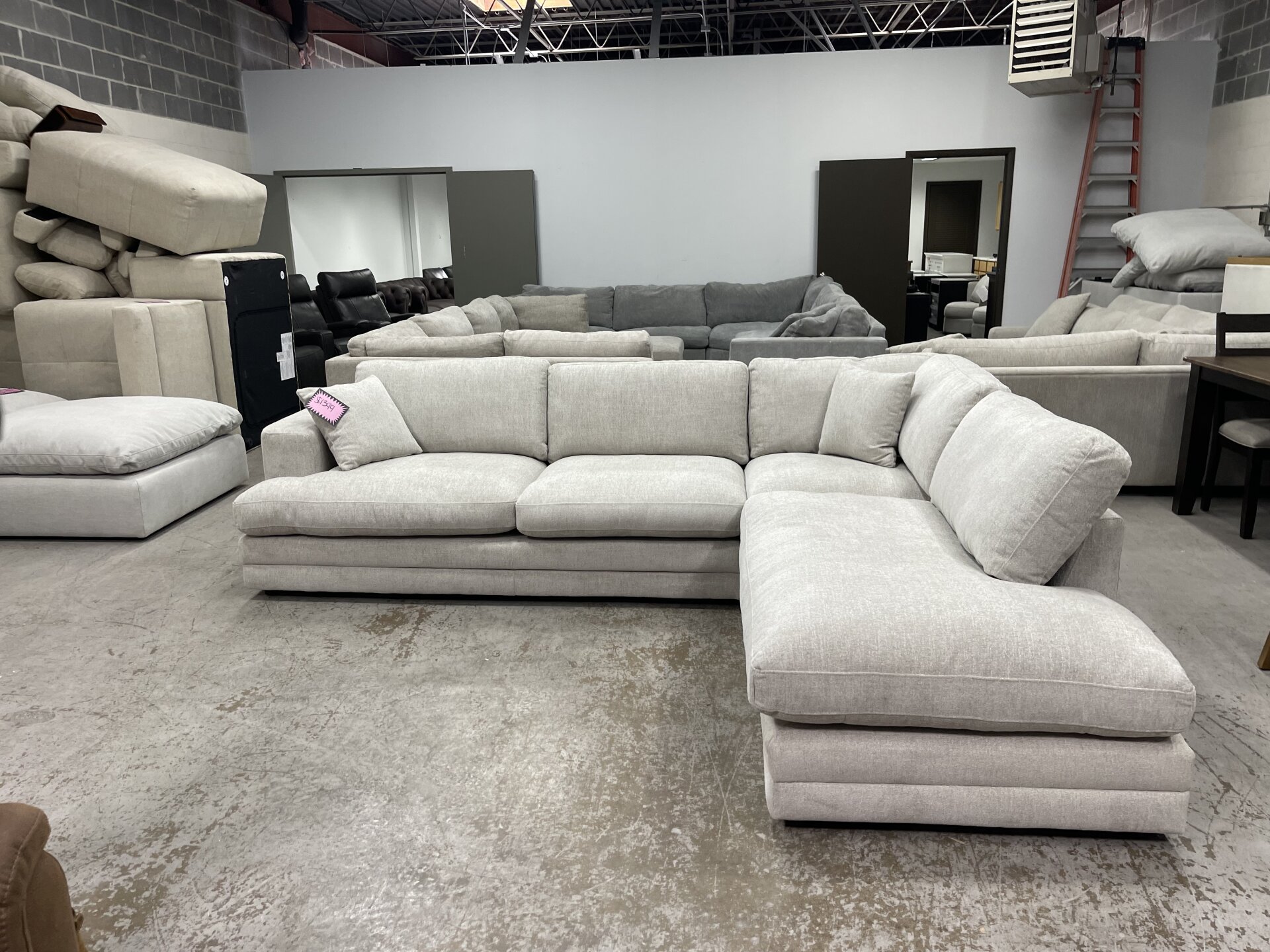 Derry Fabric Sectional - Photo 1