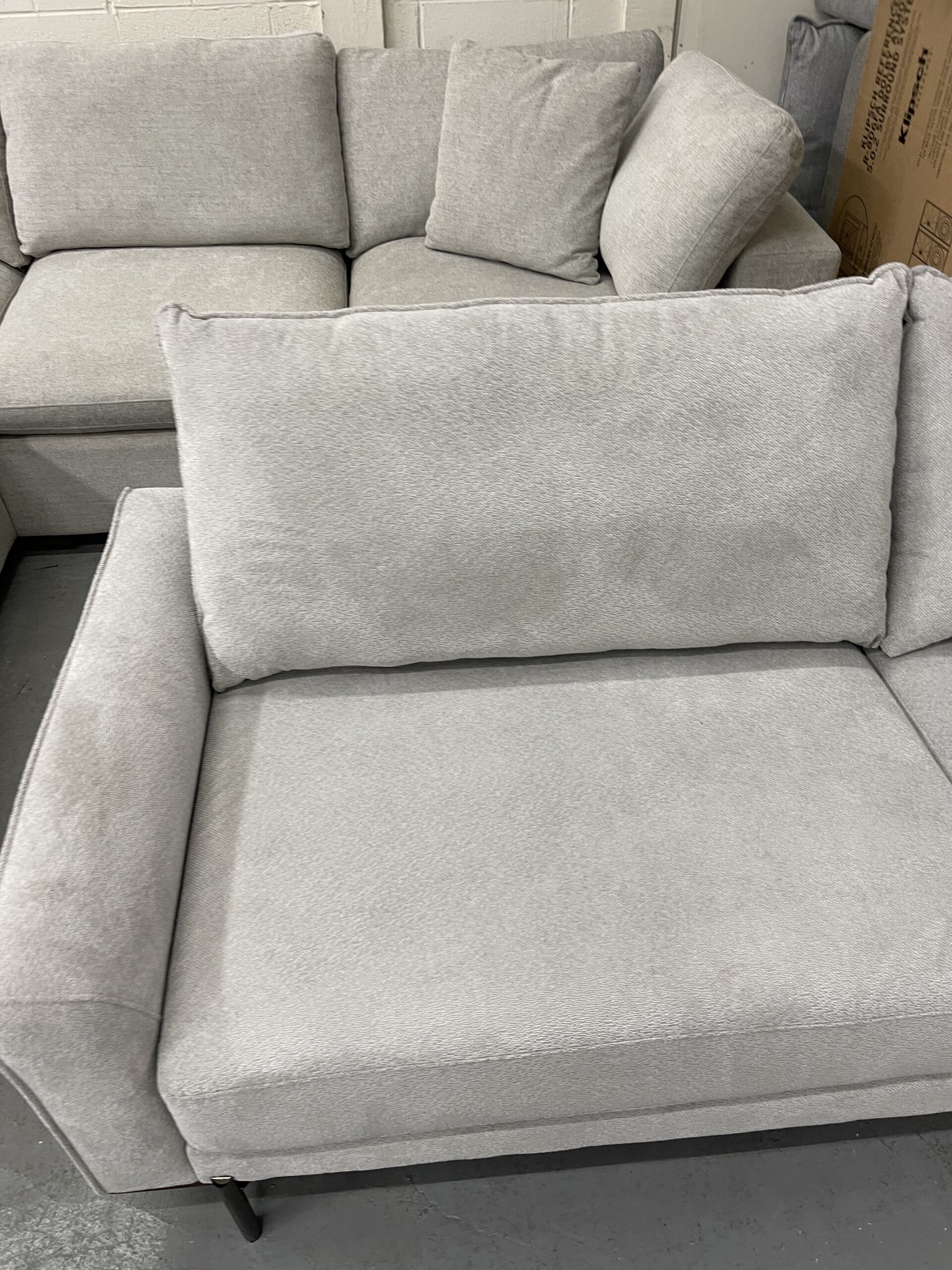 Myla 2-piece Fabric Sofa Chaise - Photo 8