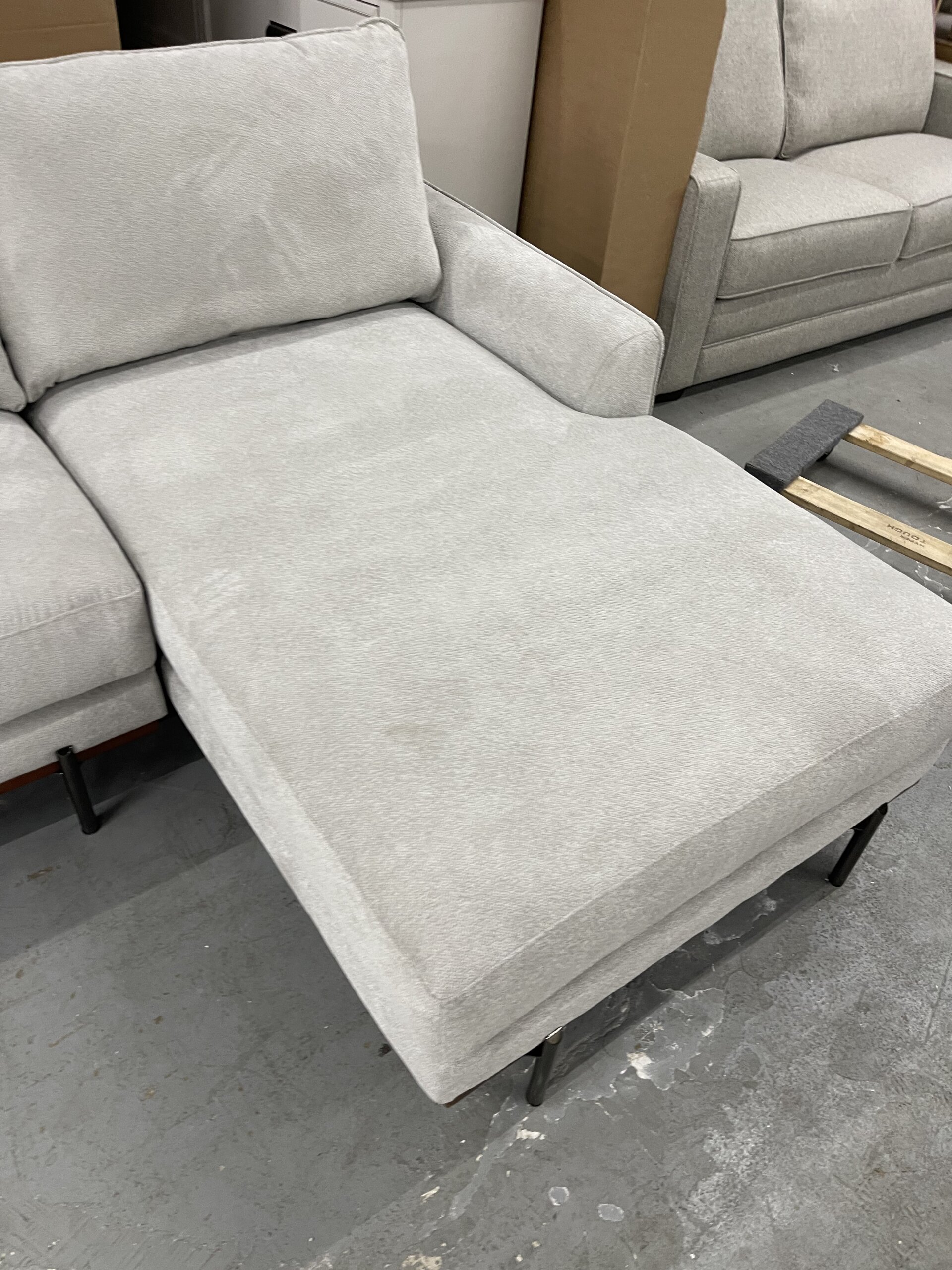 Myla 2-piece Fabric Sofa Chaise - Photo 10