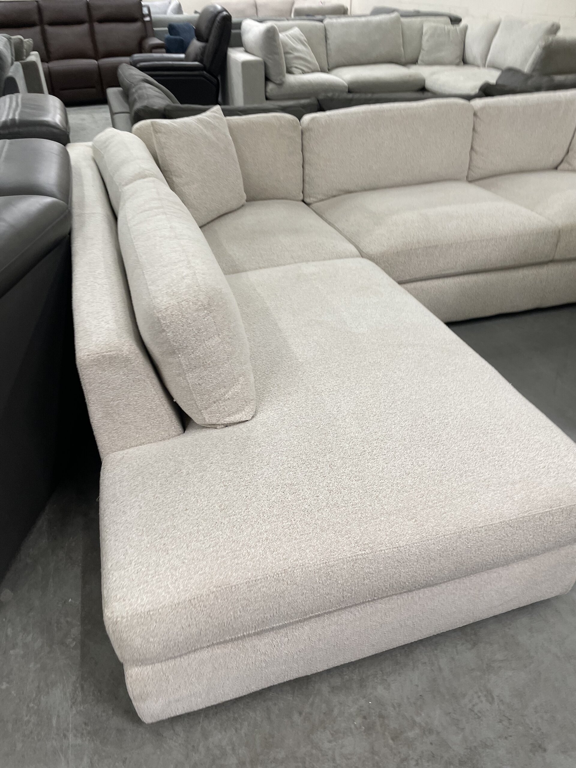 Andee Fabric Sectional with Ottoman - Photo 3