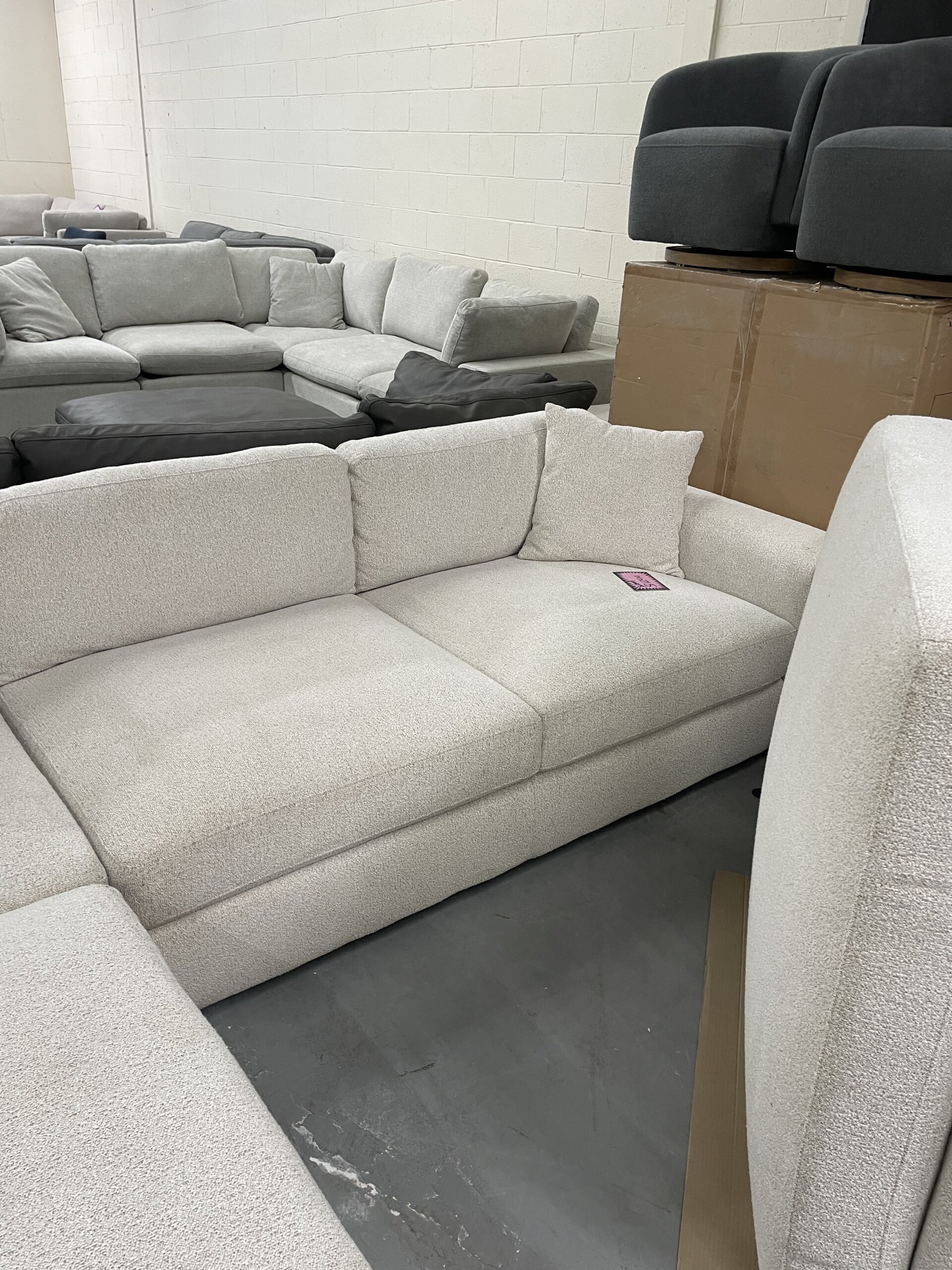 Andee Fabric Sectional with Ottoman - Photo 4
