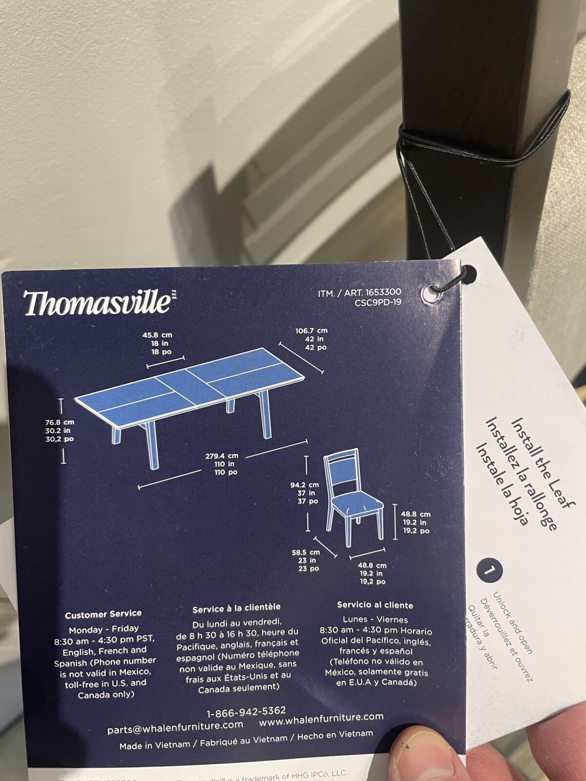 Thomasville Anacortes 9 Piece Dining Table Set - Image 7