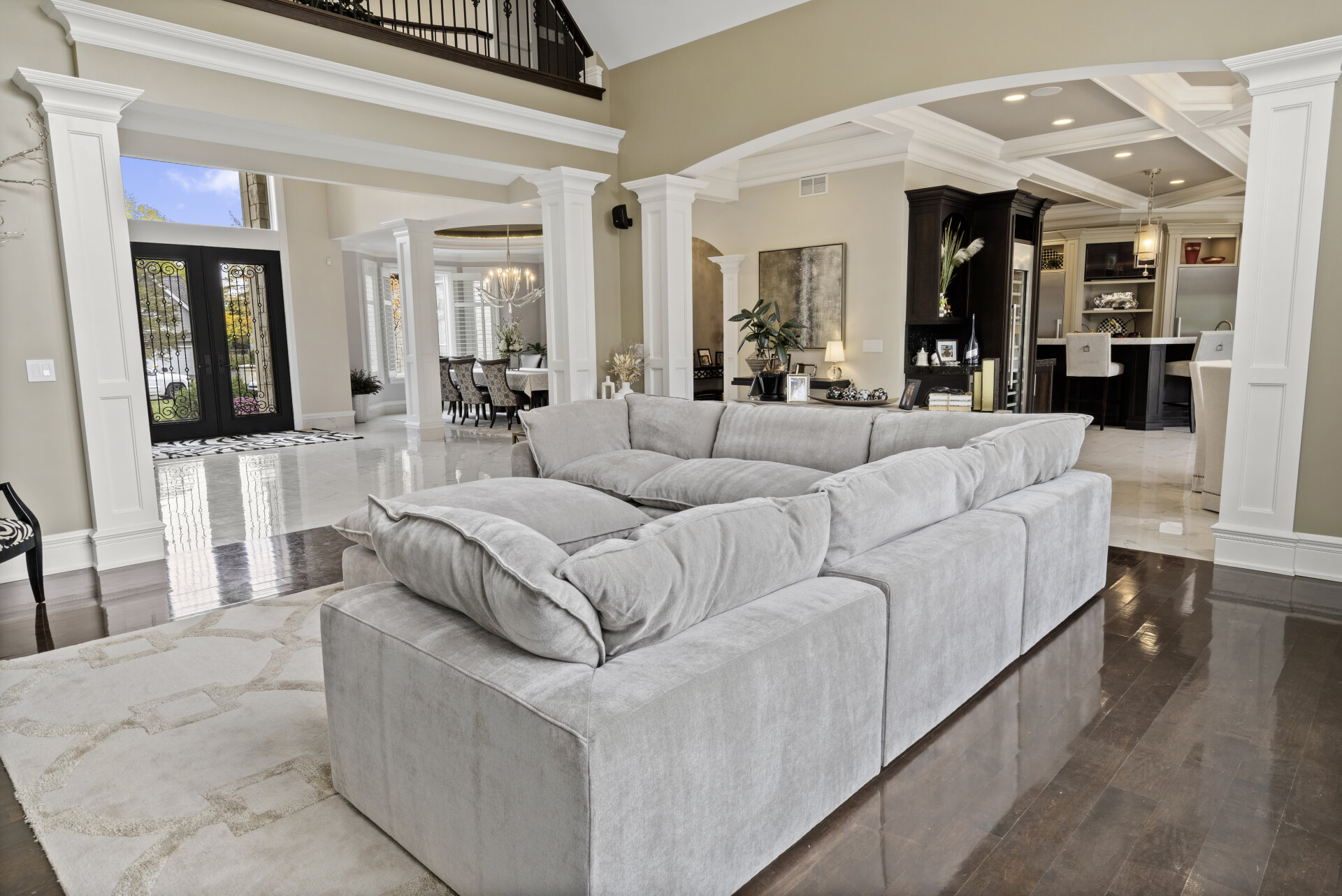 Gray Modular Cloud Couch Sectional 6 Pieces including Ottoman (Cat-5 Fabric) - Photo 4