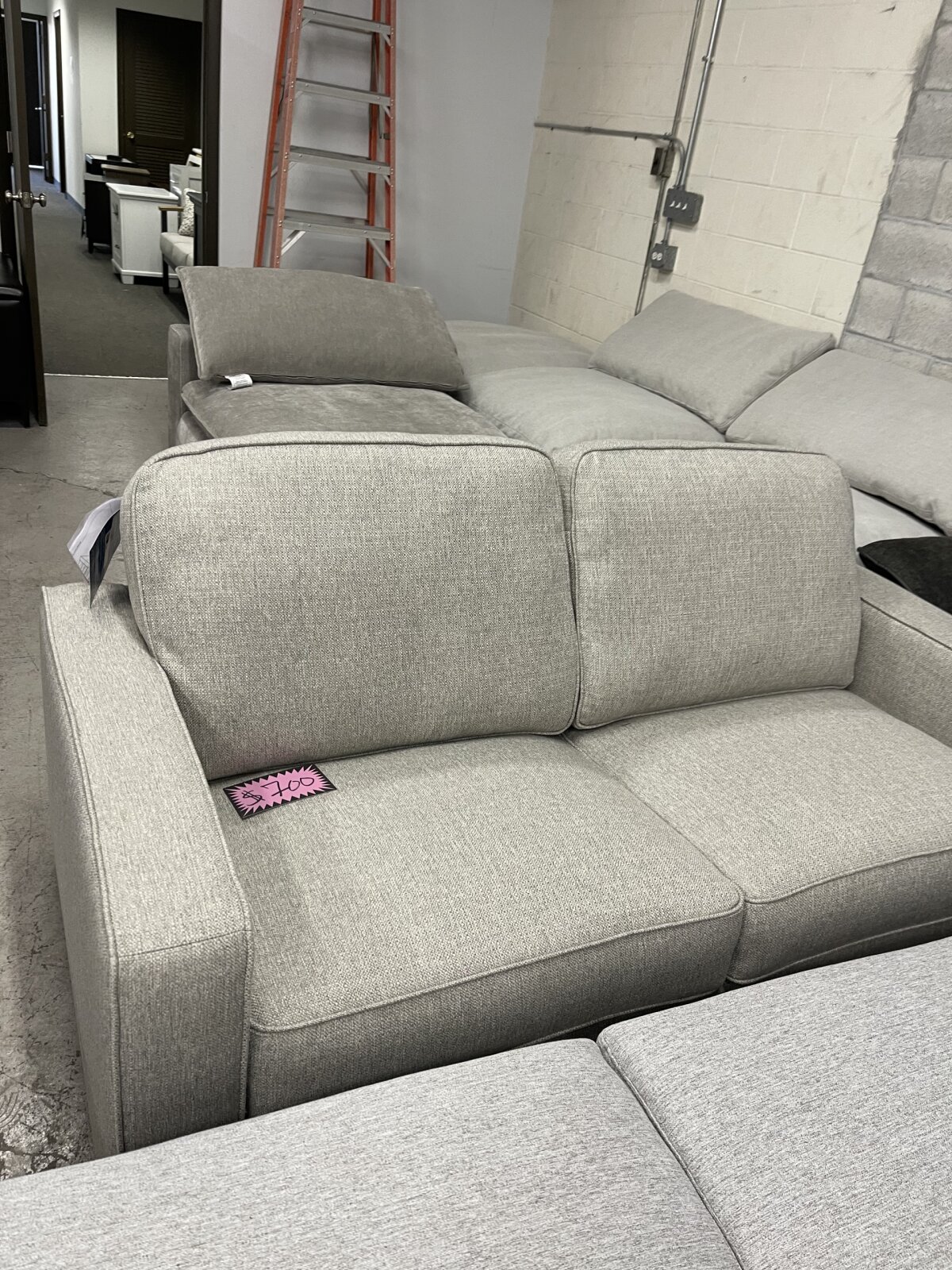 Rosie Fabric Sleeper Sofa With Memory Foam Mattress - Image 2