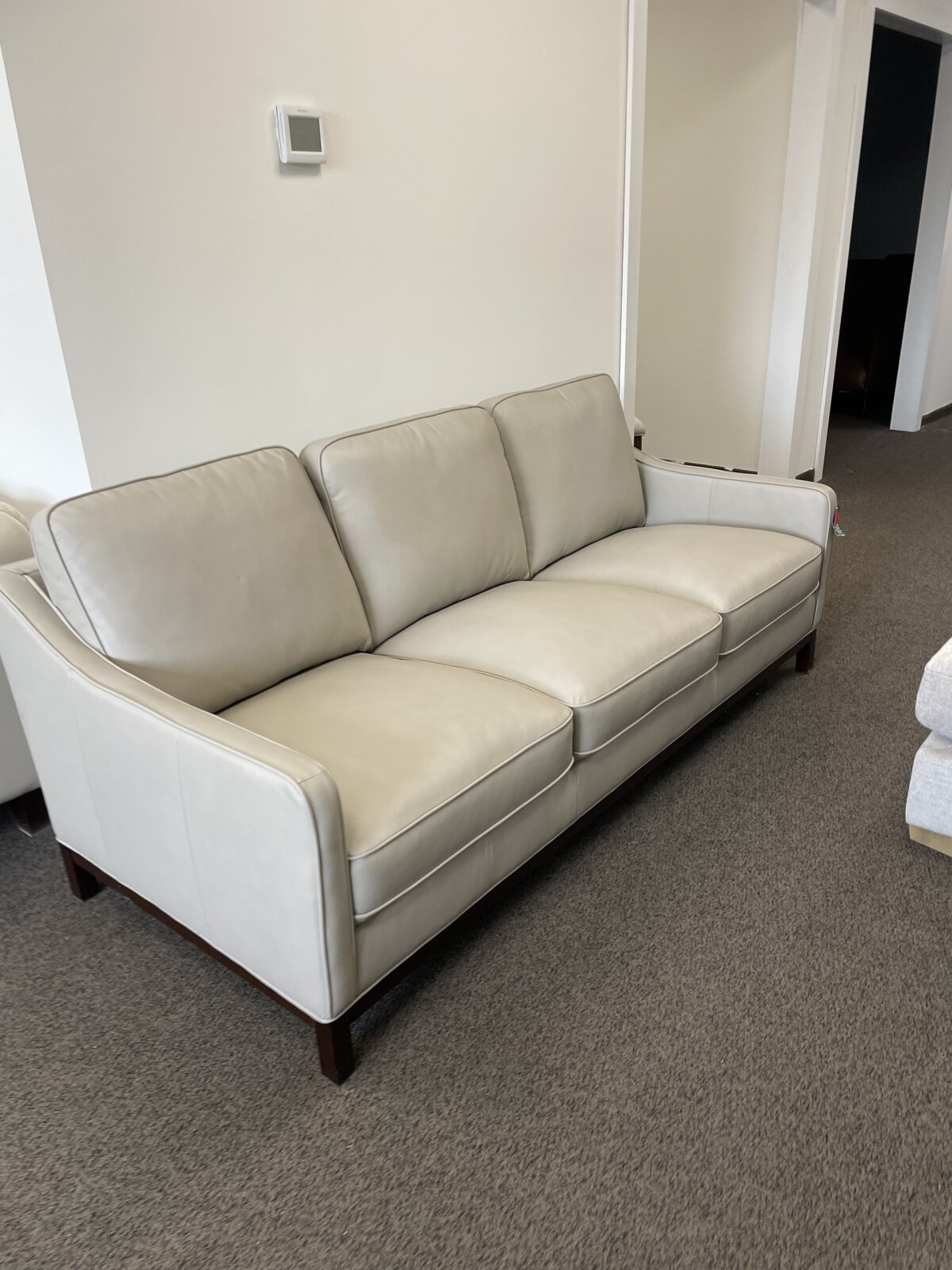 Concise Leather Sofa - Image 2