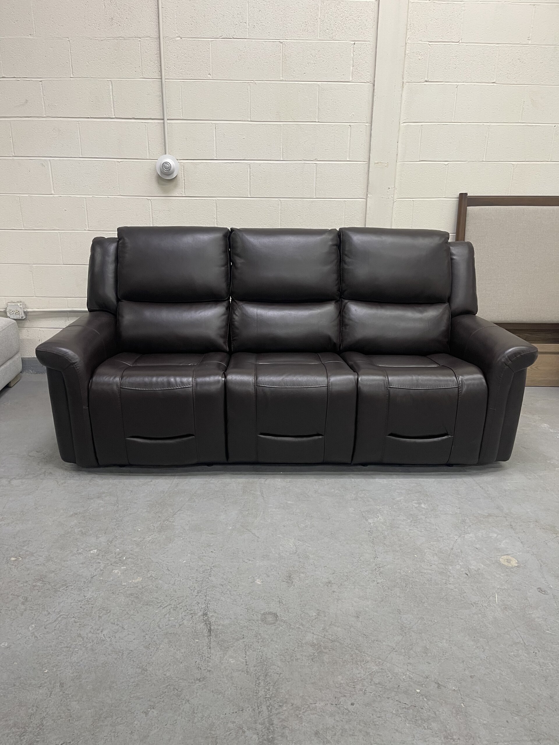 Alba Leather Power Reclining Sofa with Power Headrests