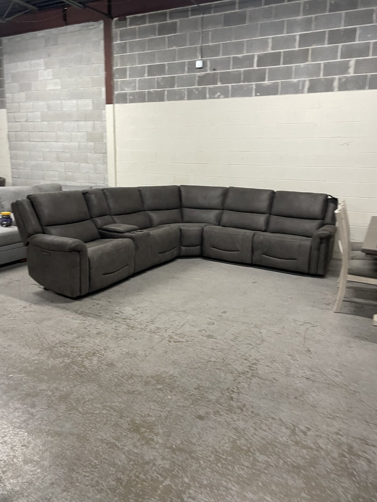 Carlin Fabric Power Reclining Sectional with Power Headrests