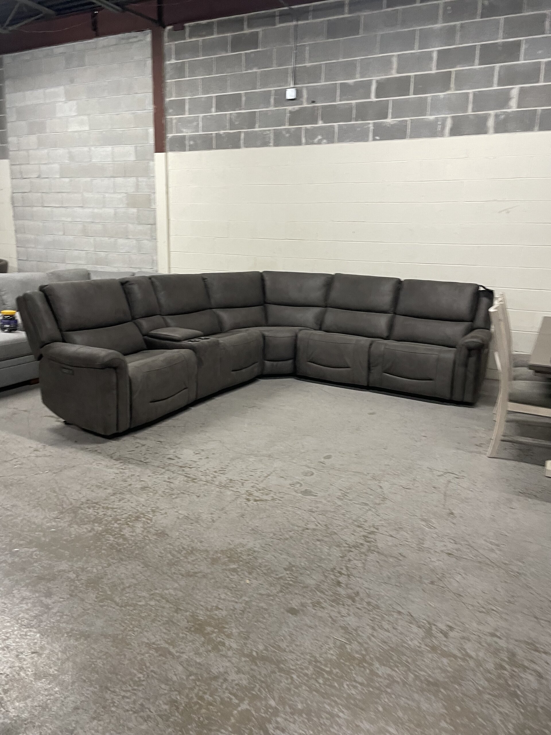 Carlin Fabric Power Reclining Sectional with Power Headrests
