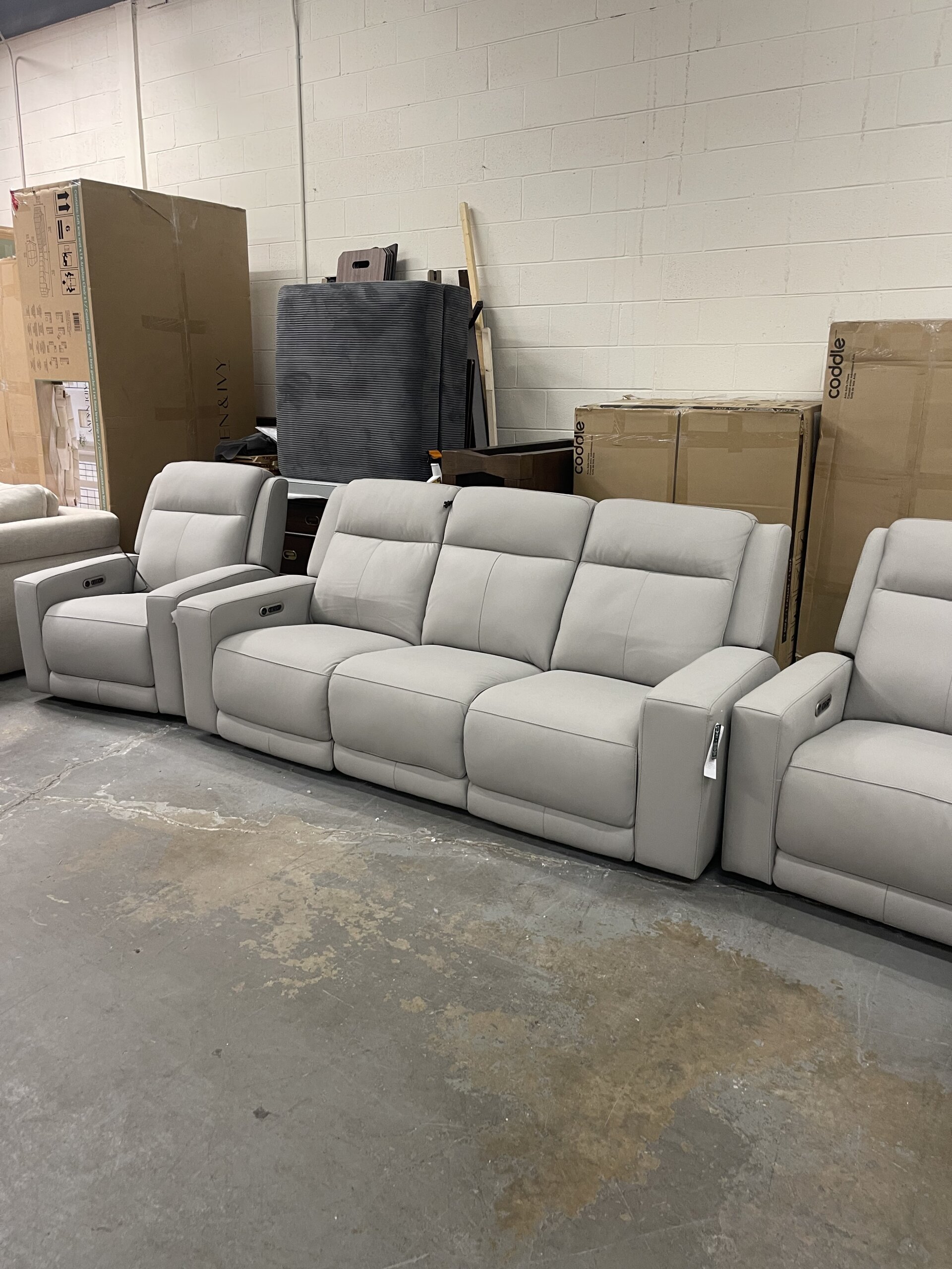 Wren Leather Power Reclining Sofa