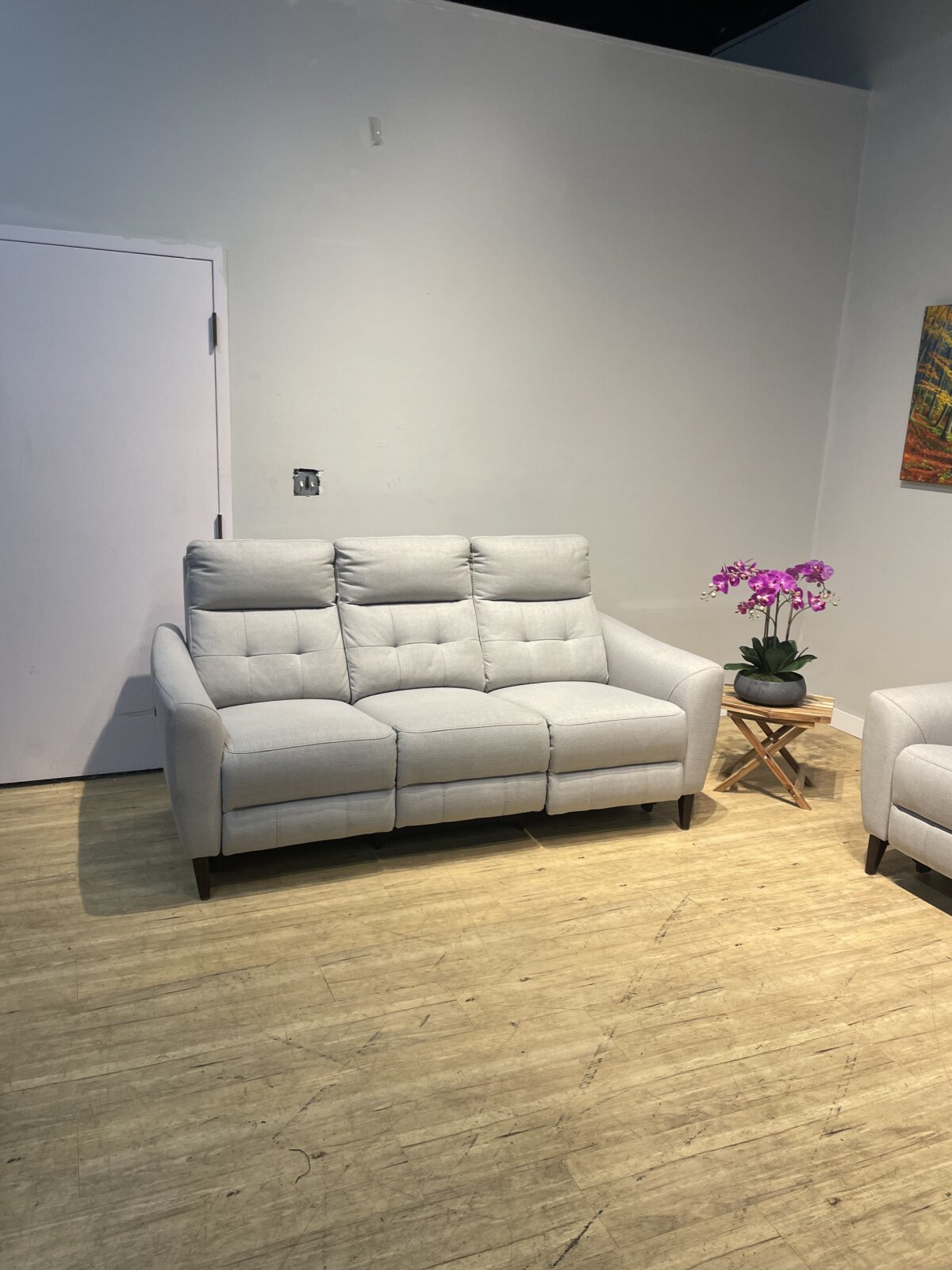 Alpendale Fabric Power Reclining Sofa With Power Headrests - Image 2