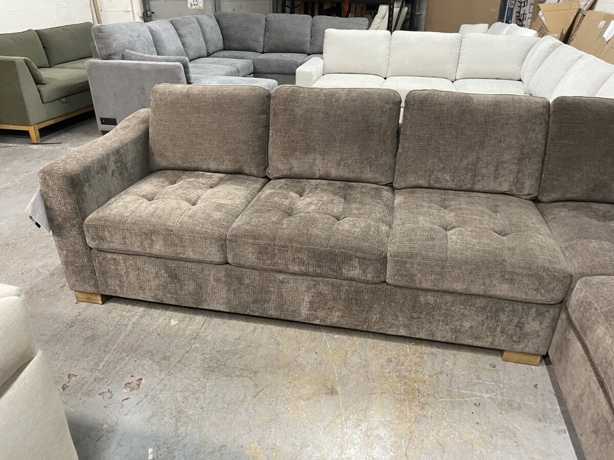 Thomasville Ellsford 2 Piece Fabric Sectional Brown - Image 5