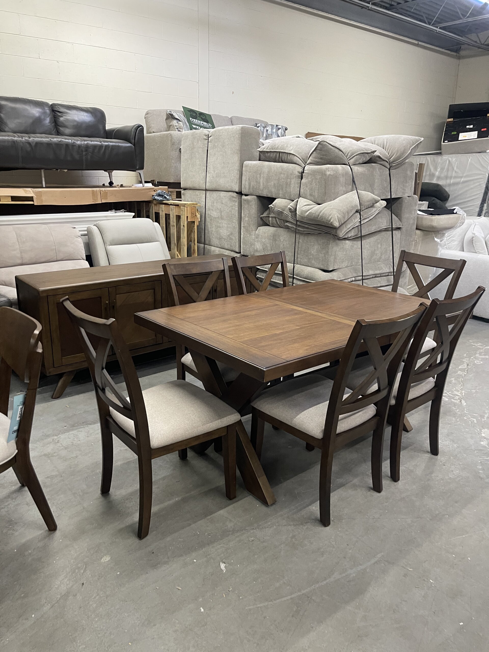 Lathan Dining Table and 6 Chairs