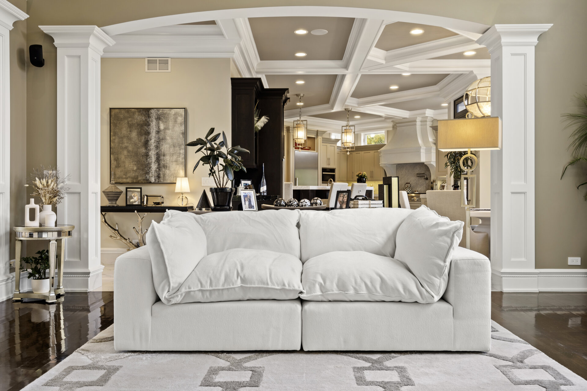 White Modular Cloud Couch Sectional 8 Pieces including Ottoman (Cat-5 Fabric) - Photo 7