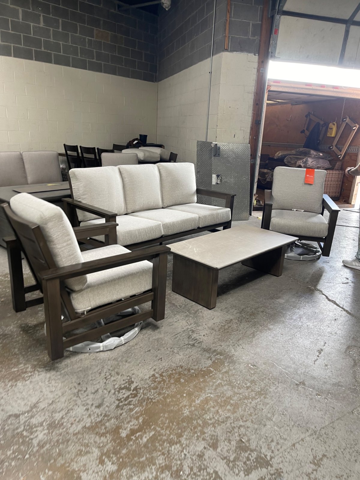 SunVilla Royce 4-piece Fire Outdoor Patio Seating Set