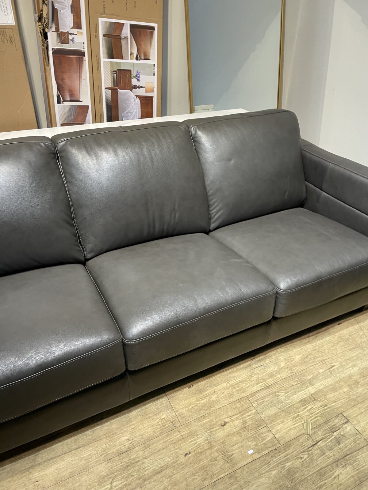 Del Mar Top Grain Leather Sofa And Chair - Image 6