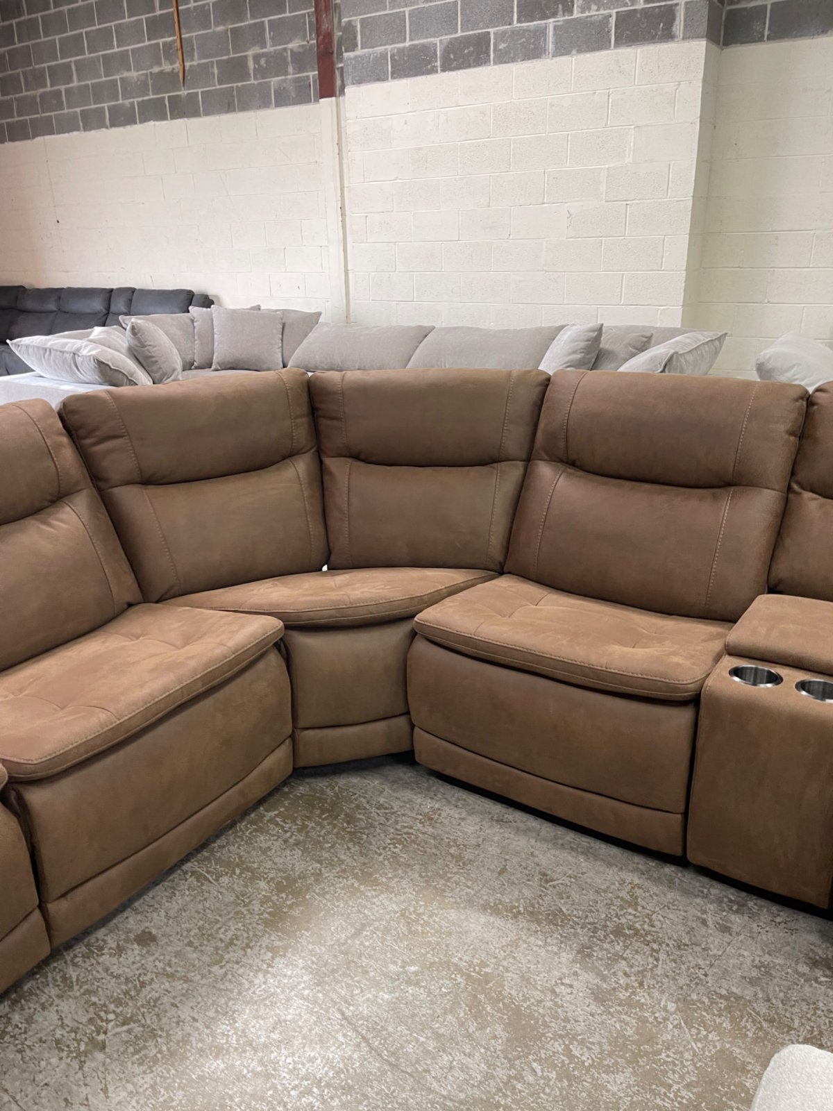Simms Fabric Power Reclining Sectional with Power Headrests - Image 5