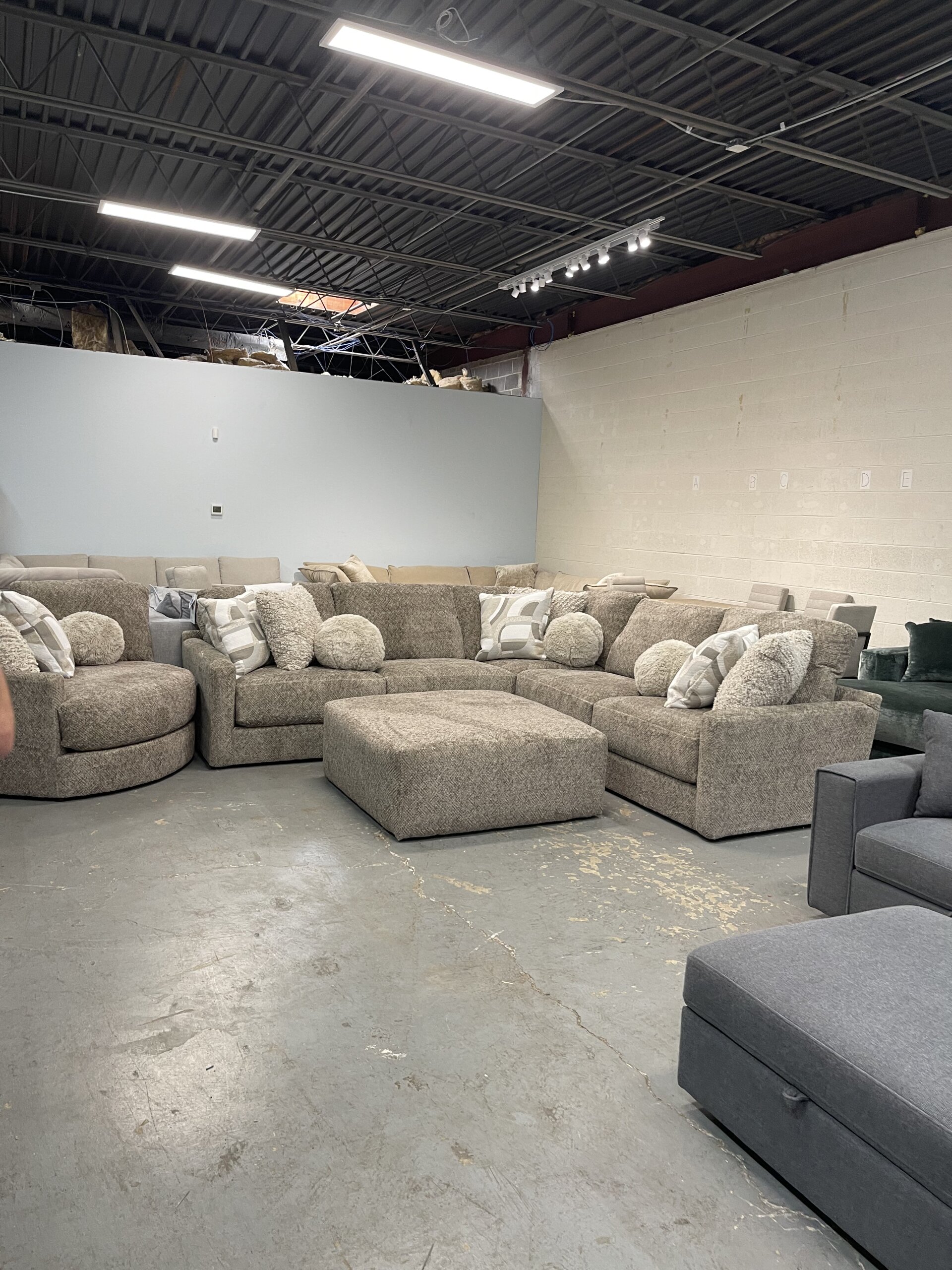 Jackson Turner 3 Piece Corner Sectional with Ottoman, Beige - Photo 9