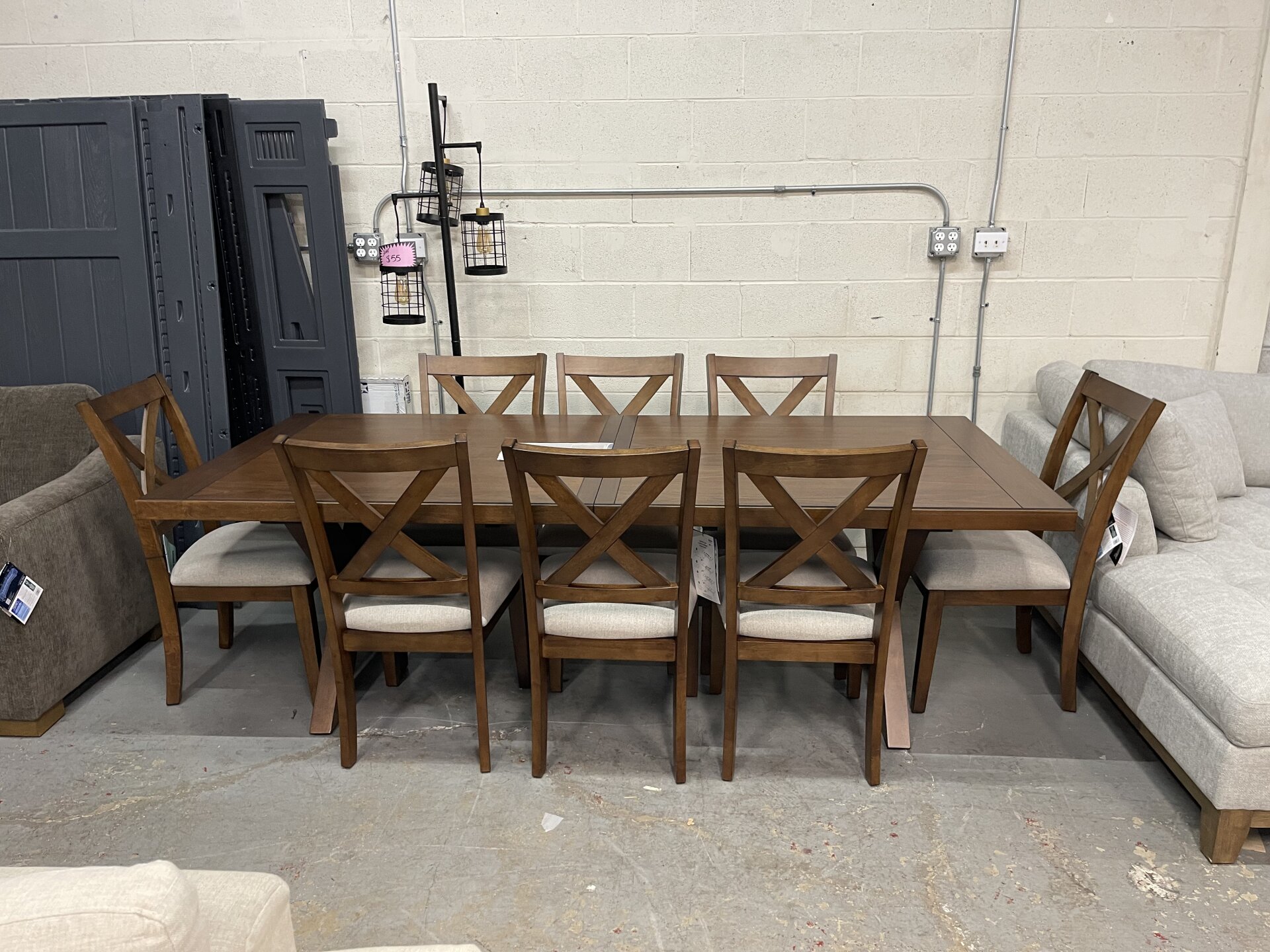 Lathan Dining Table and 8 Chairs (9-piece Set)
