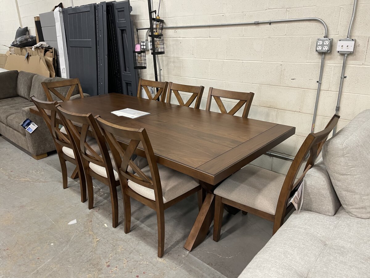 Lathan Dining Table and 8 Chairs (9-piece Set) - Photo 2
