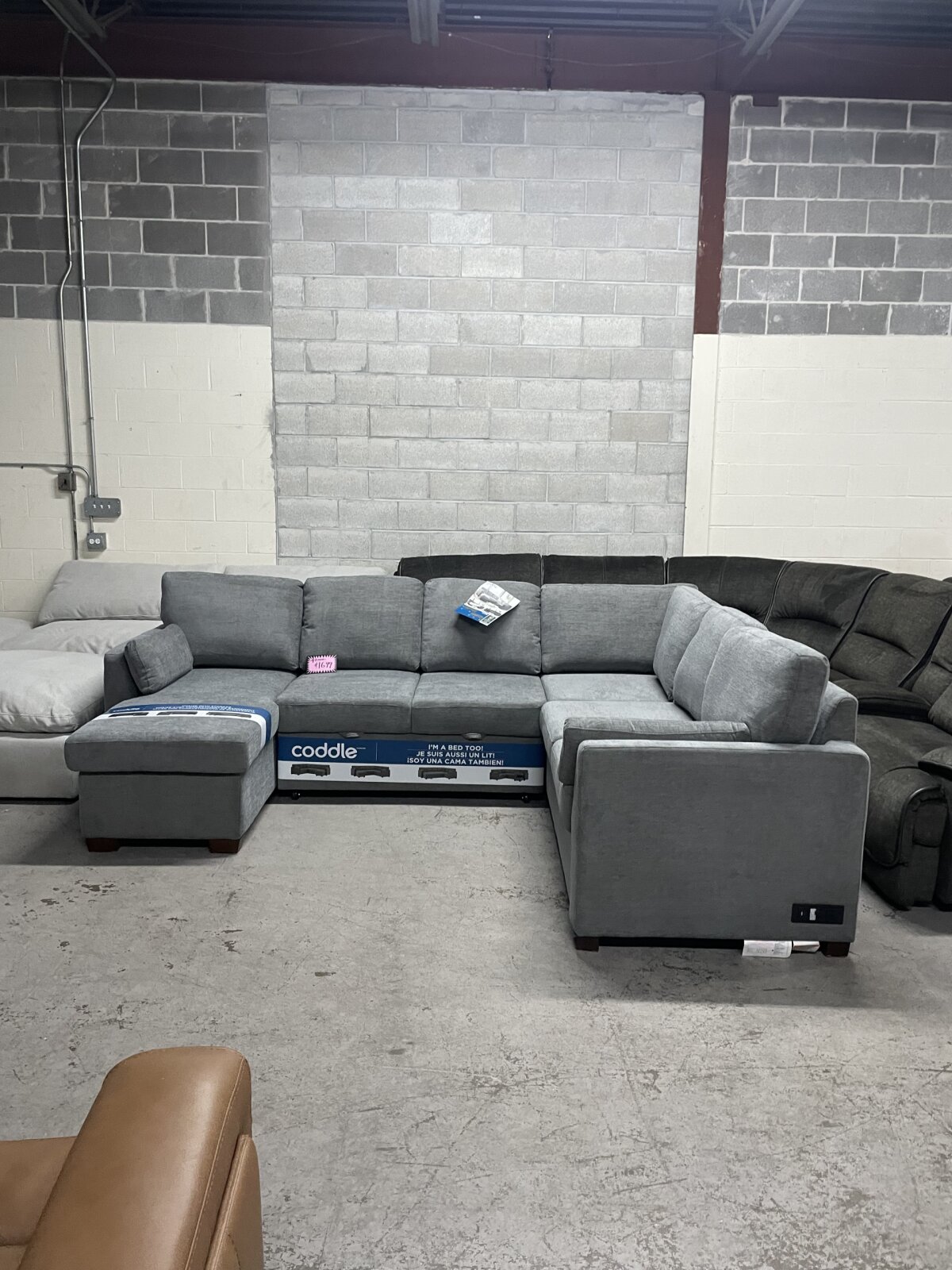 Coddle Luke Sleeper Sectional with Reversible Chaise and Storage - Photo 2