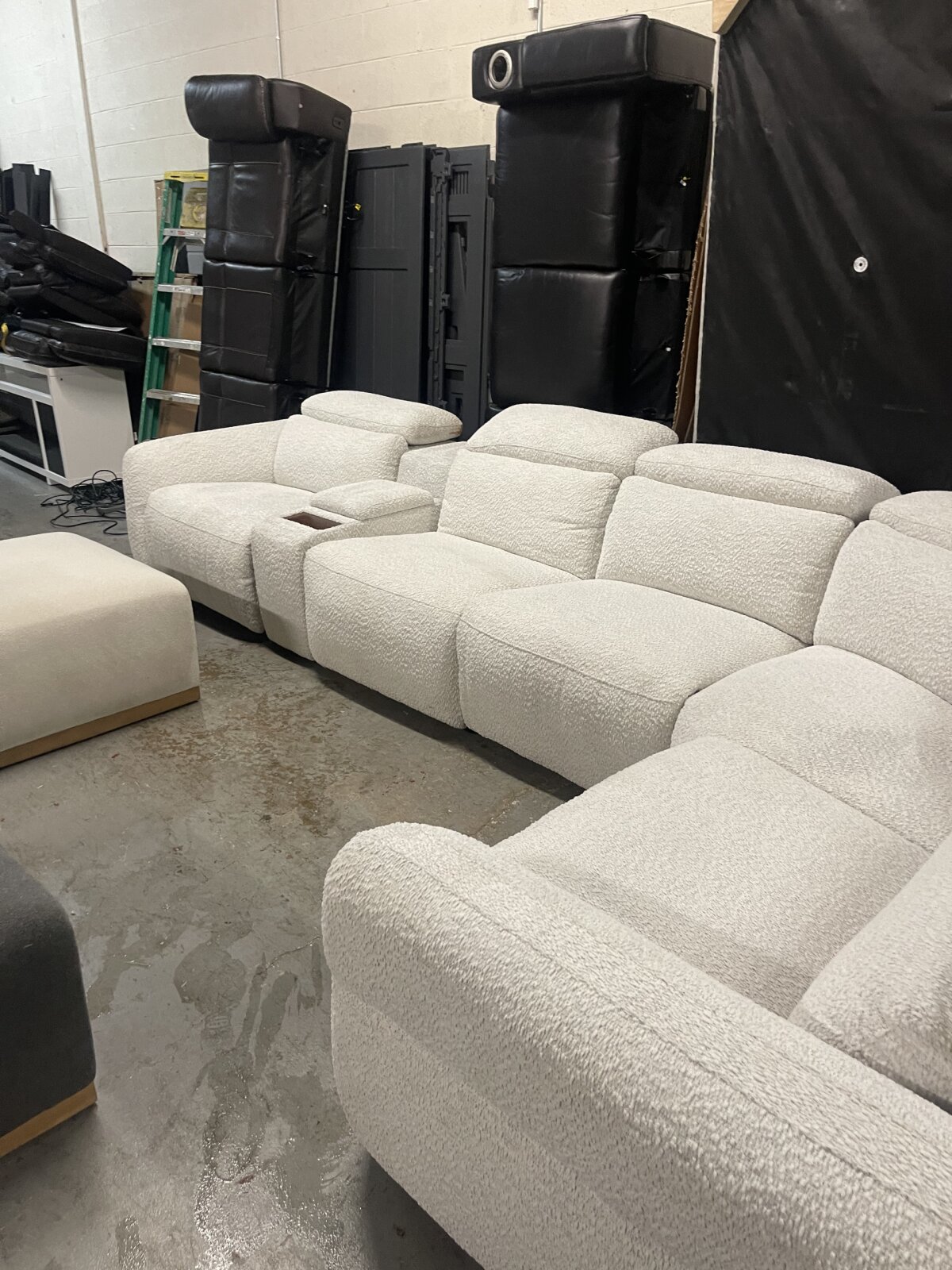 Monroe 6 Piece Fabric Power Reclining Sectional - Image 2