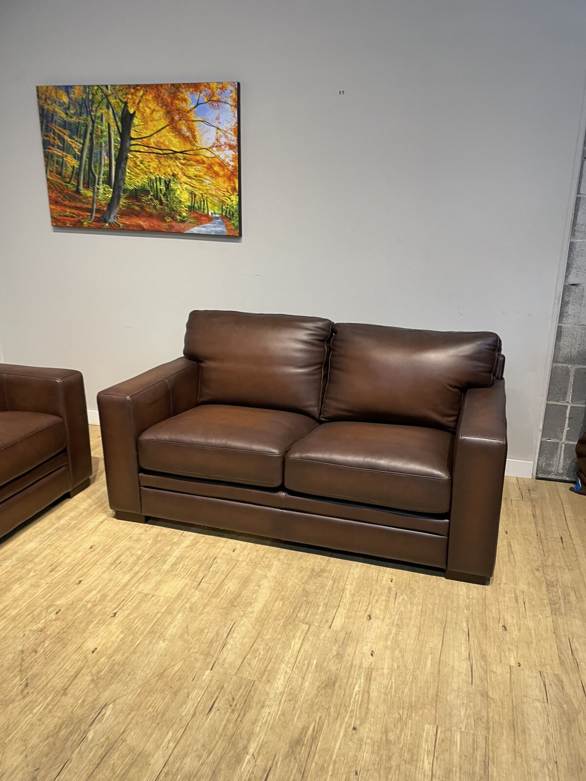 Luca 2 Piece Top Grain Leather Set Sofa And Chair - Image 2