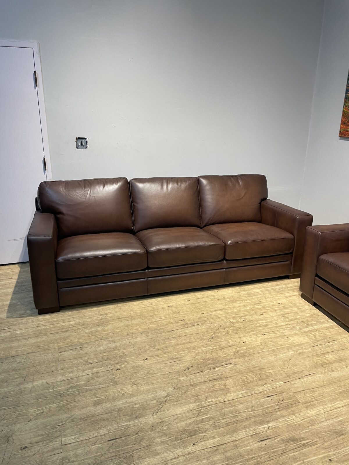 Luca 2 Piece Top Grain Leather Set Sofa And Chair - Image 6