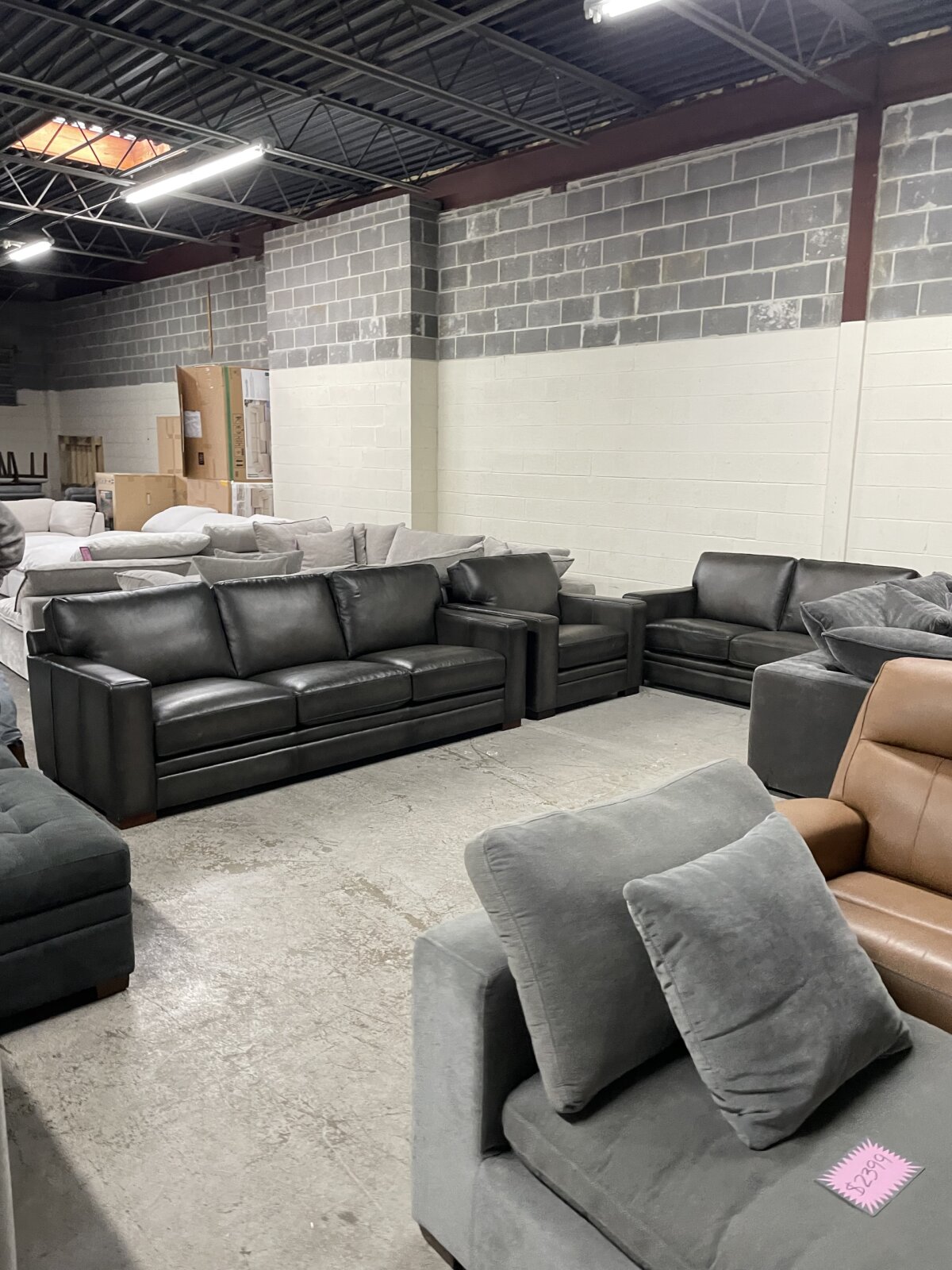 Luca 3-piece Top Grain Leather Set - Photo 2