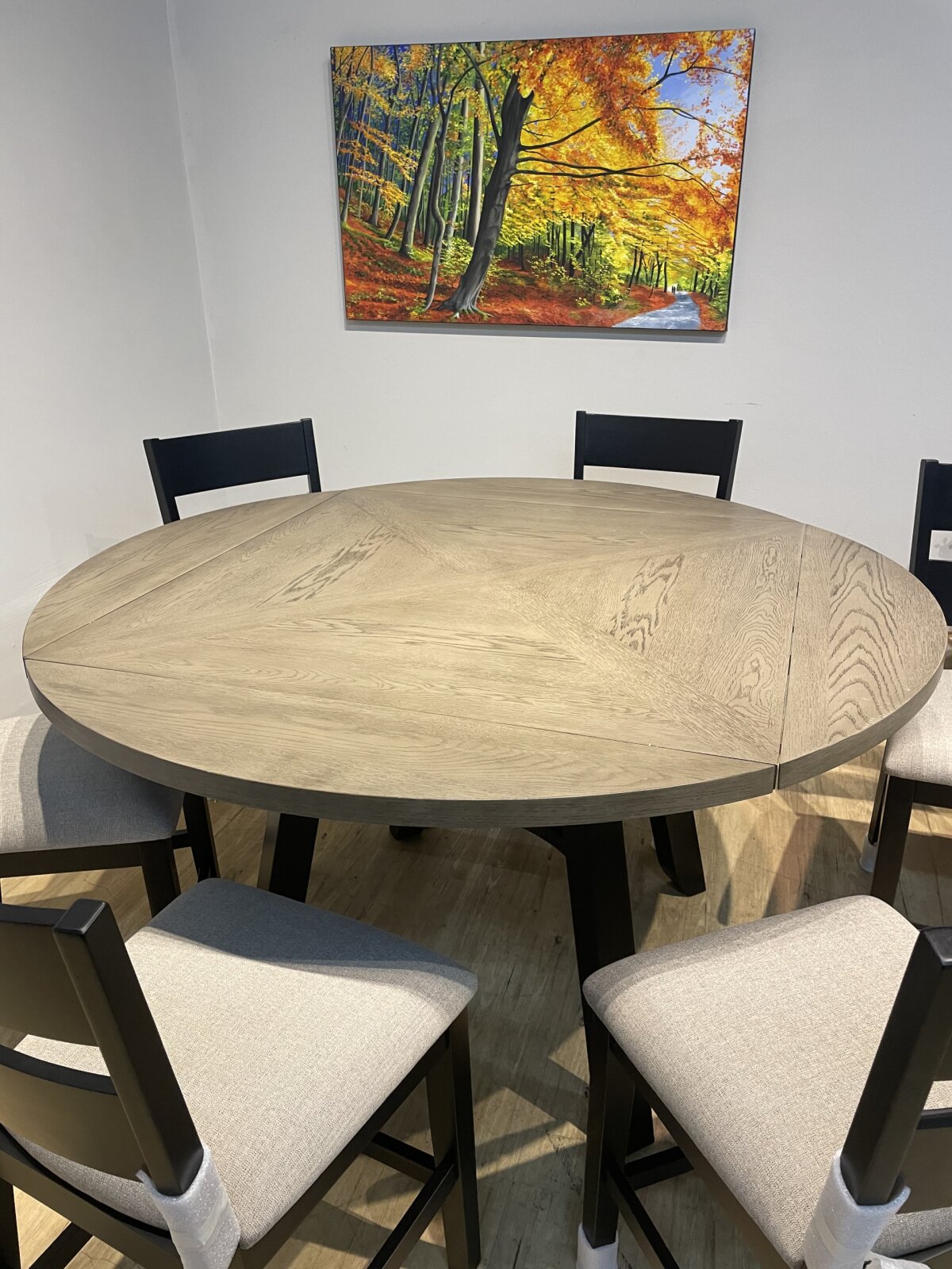 Easton 7-piece Square to Round Counter Height Dining Set - Image 3