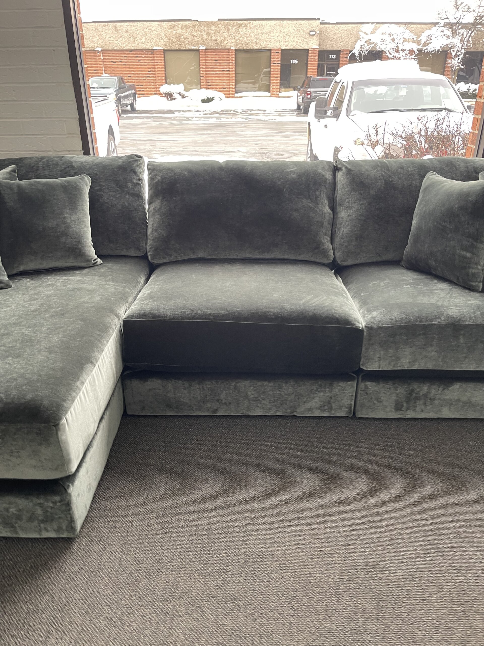 Jackson Remington Left Facing Sectional 3-Pc Green - Photo 7